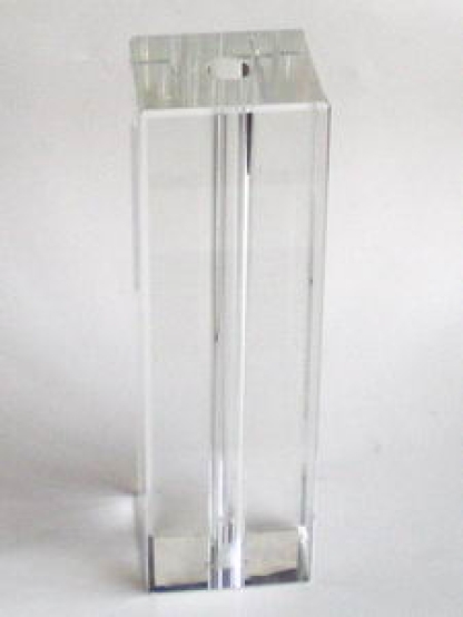 Glasquader 200 x 60 x 60mm; Durchgangsbohrung 13,5mm